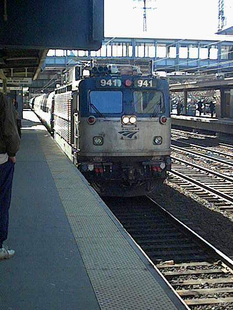 Photo of Amtrak Regional 941 pulls into New Rochelle NY on its way to Boston.