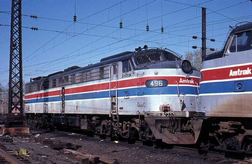 Photo of Amtrak E8 496 @ New Haven,CT