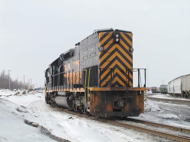 Photo of Ex D&RGW tunnel motor 5413 on the MM&A at Farnham Quebec
