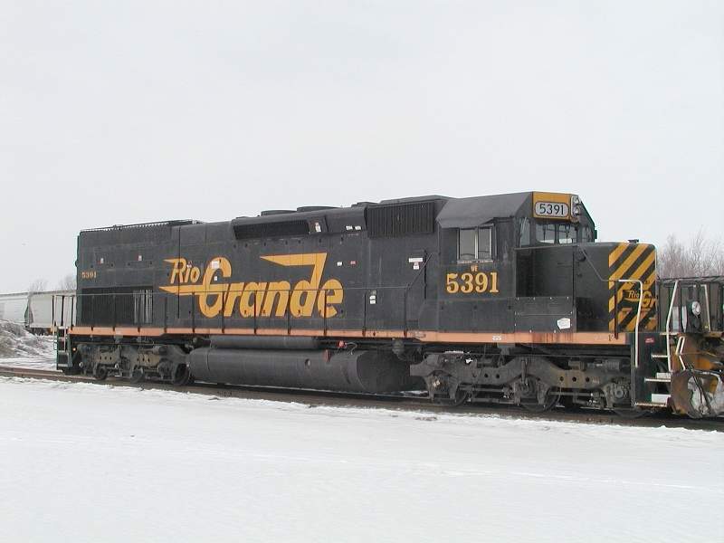 Photo of Ex Rio Grande tunnel motor 5391 at Farnham, Quebec