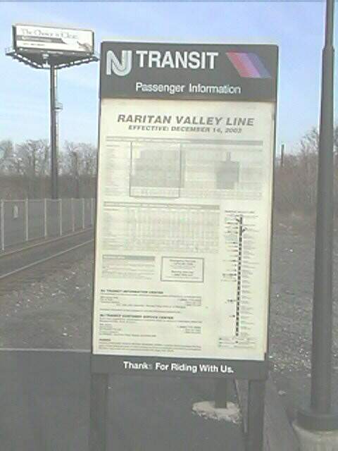 Photo of Timetable for The Raritan Valley Line
