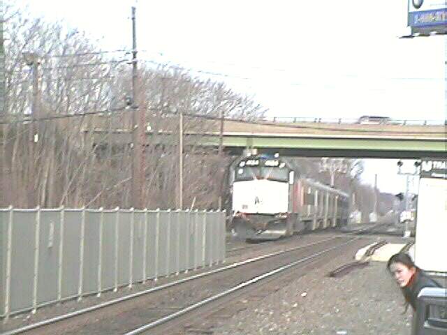 Photo of Westbound New Jersey Transit train arrives