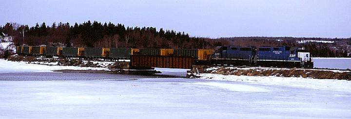 Photo of CBNS Train 302 at Balls Creek, Cape Breton