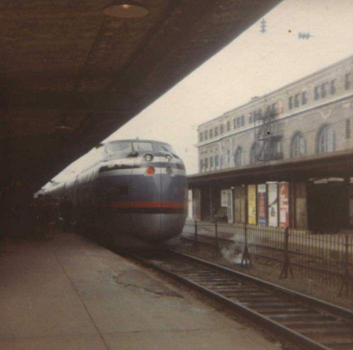 Photo of Turbo Train arriving in New Haven, CT