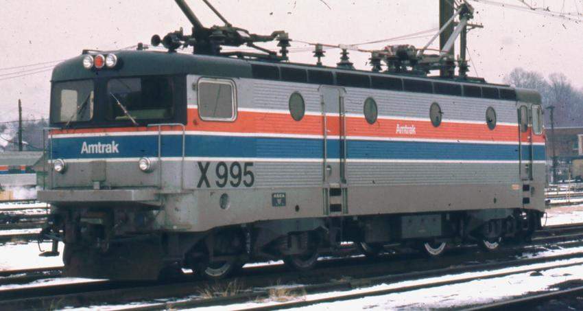 Photo of The Original Swedish Meatball - SJ Rc4 1166 Testing as Amtrak X995