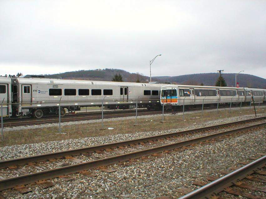 Photo of Entire line of Metro-North Comet V cars(cab cars and a trailer)