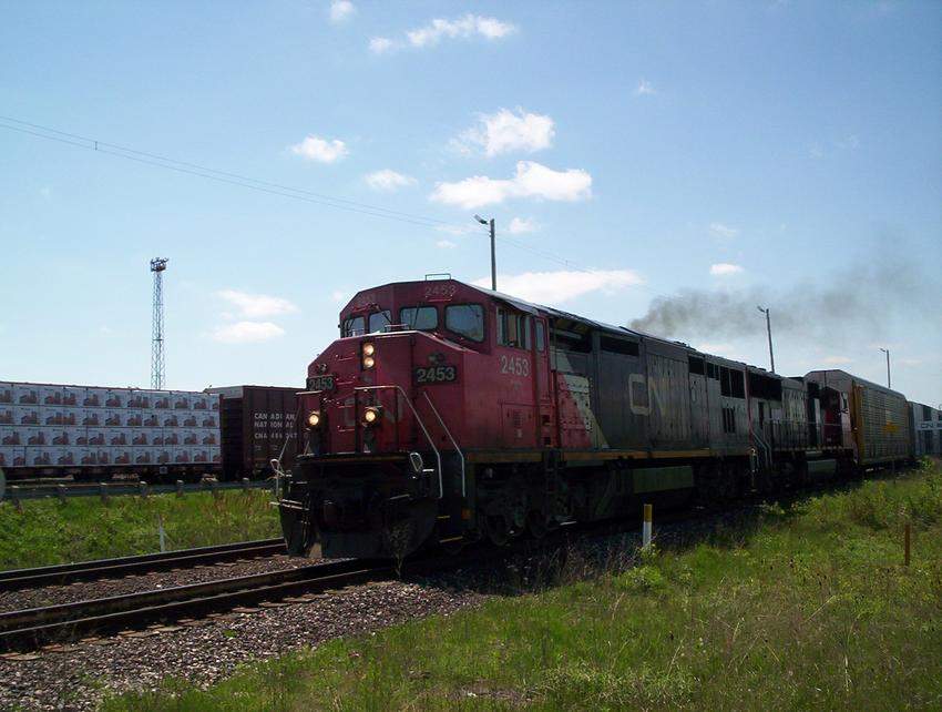 Photo of CN dash8 2453 in Sarnia Ontario