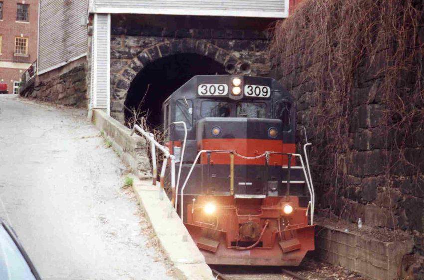 Photo of Tight squeeze in Bellows Falls