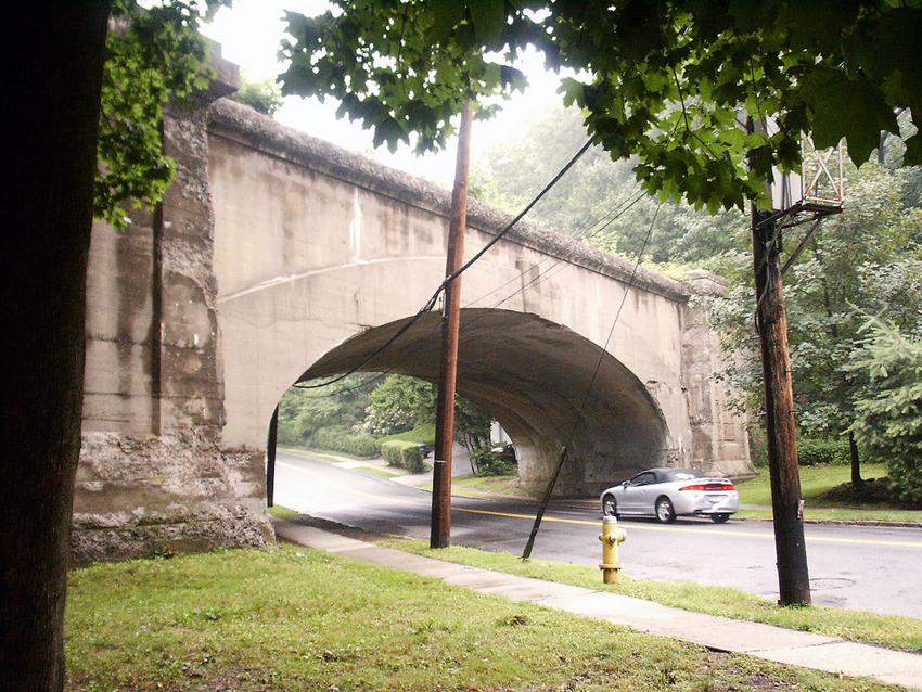 Photo of The NYW&B's Highbrook Avenue Bridge in Pelham, N.Y.