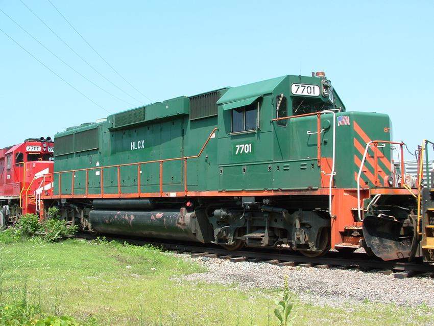 Photo of HLCX 7701 on the Vermont Rail System