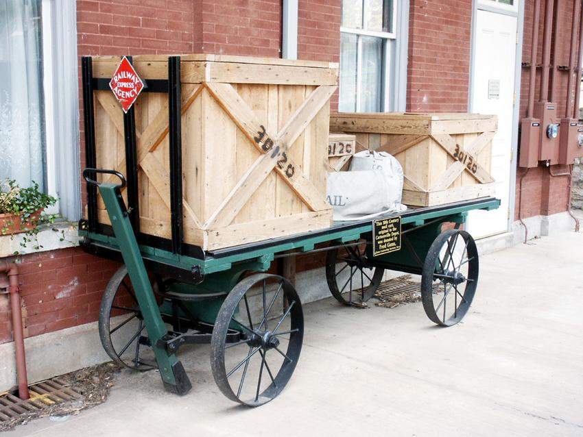Photo of Original W&A Railroad Baggage Cart