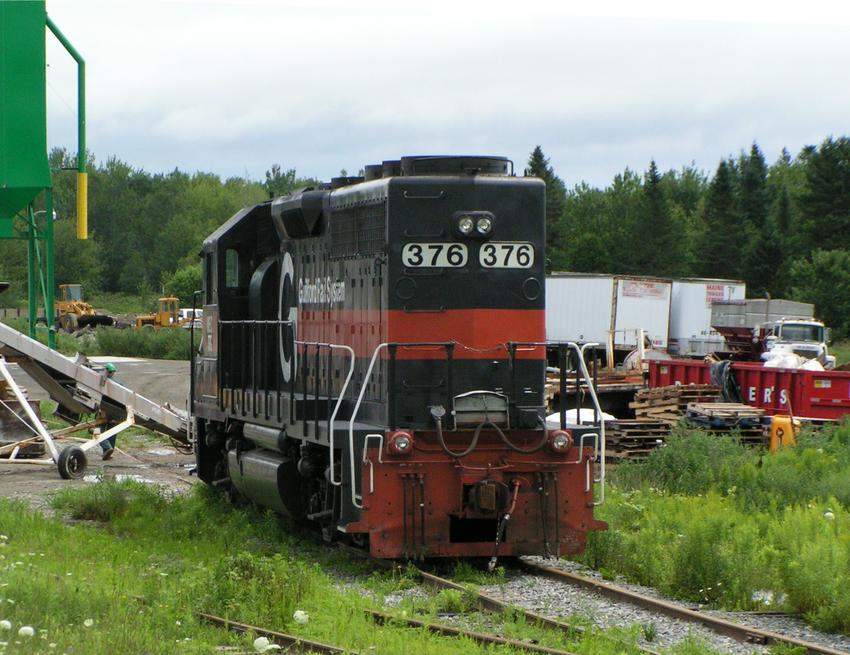 Photo of This GP 40 owned by Guilford Rail System was stationed At Cavendish Ag. Svc.