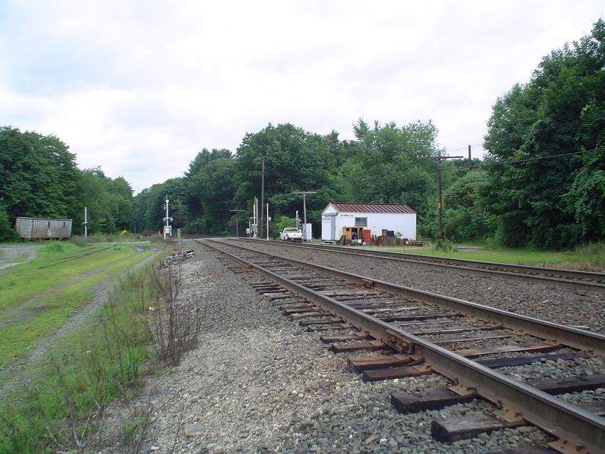Photo of View of Guilford Trackage at Shelburne Falls Trolley Museum
