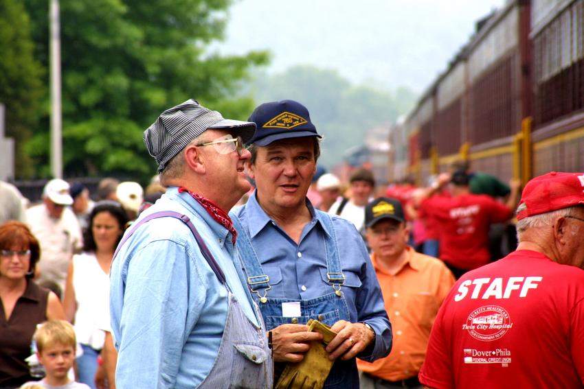 Photo of Famous engineers at Trainfest.