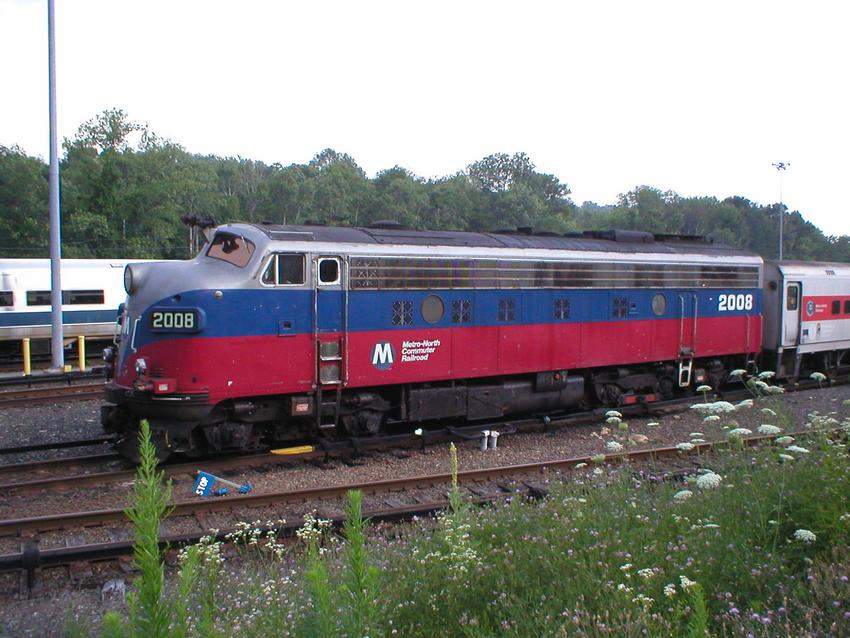 Photo of the only regular Metro-North FL-9 in service at this time sits in Brewster yard.
