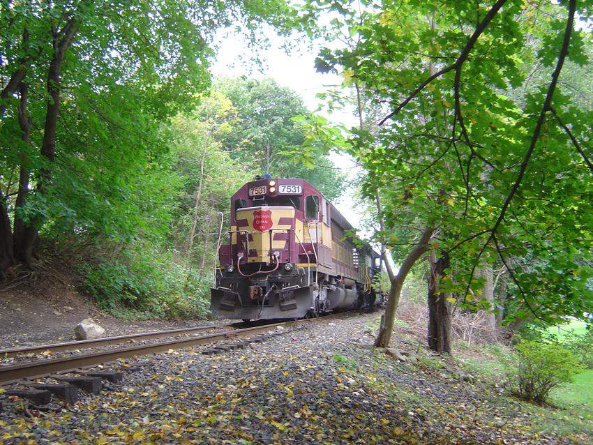 Photo of Fall seems to change locomotive colors as well as the Leaves
