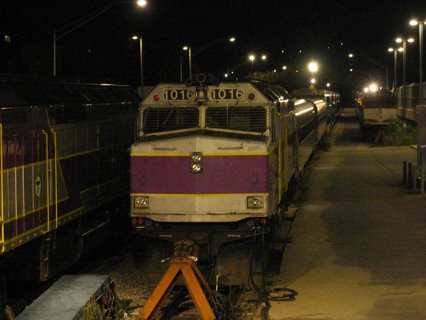 Photo of MBTA 1016 at the Worcester Layover