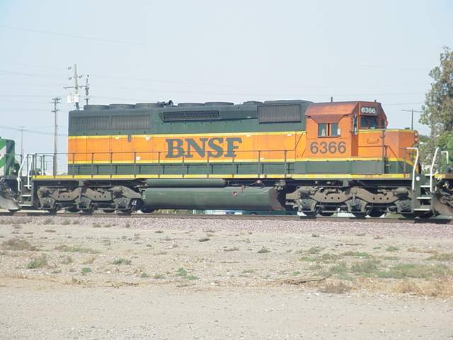 Photo of bnsf 6366 at stockton ca