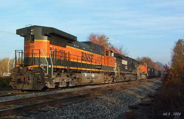 Photo of BNSF Engines at Bow, NH.