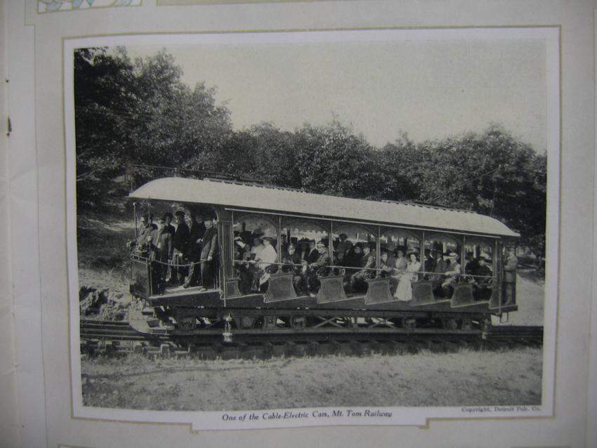 Photo of Photograph of a car on the MT Tom Street Railway