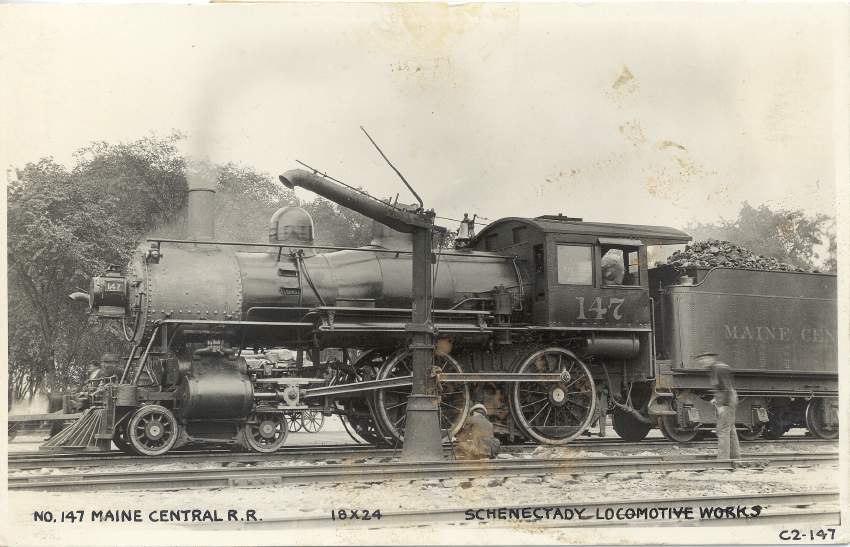 Photo of Maine Central #147 Waterville, Maine August 1918