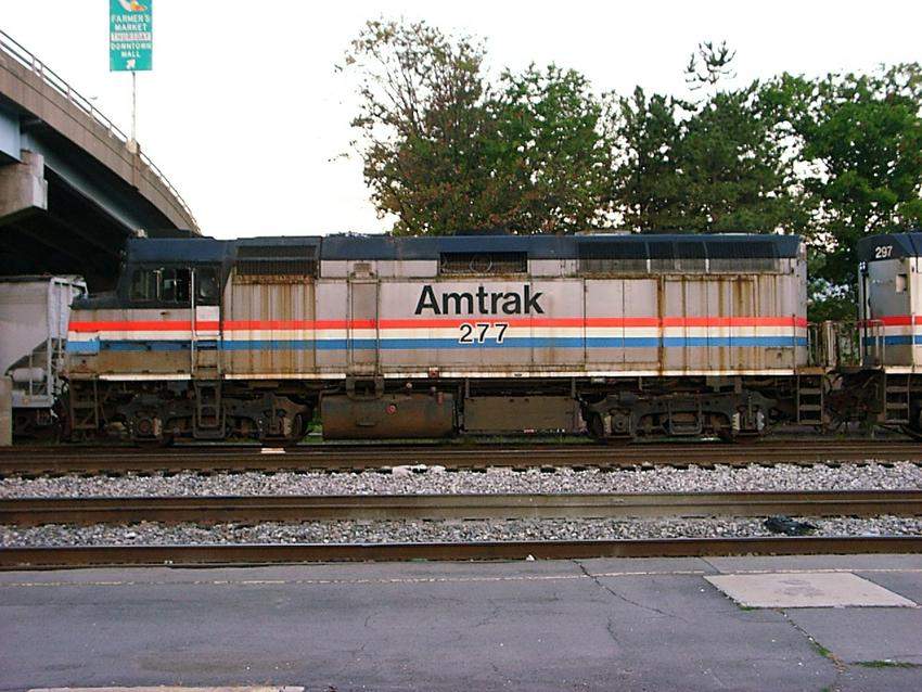 Photo of Amtrak #227 awaits delivery at Cumberland