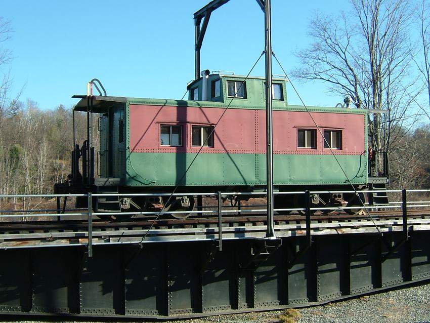 Photo of Caboose on Turntable