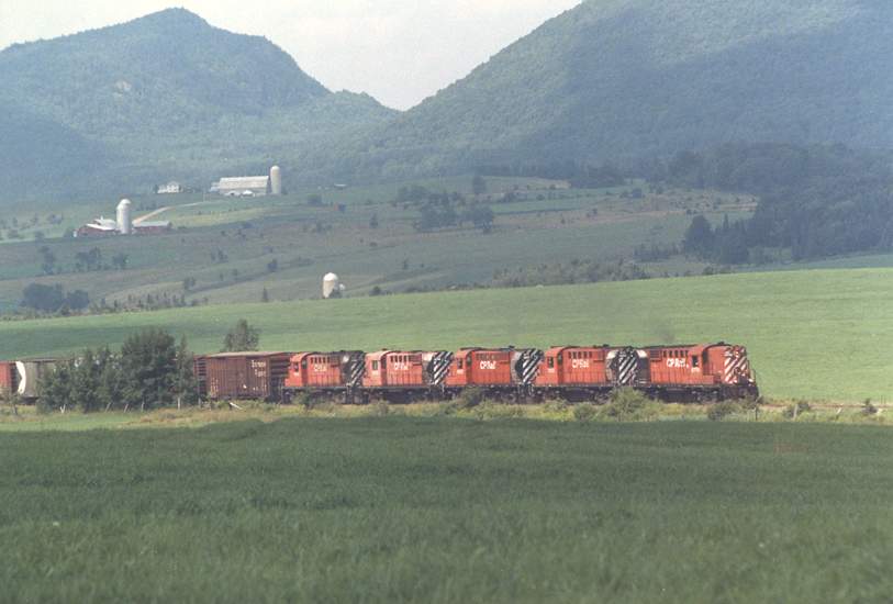 Photo of CP Rail Farnham Turn at Newport Center, Vermont July 1988