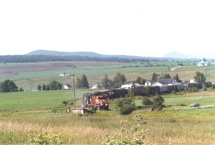 Photo of CP Rail Farnham Turn at Newport Center, Vermont  July 1988