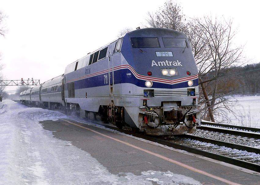 Photo of Amtrak 711 at Amsterdam, NY