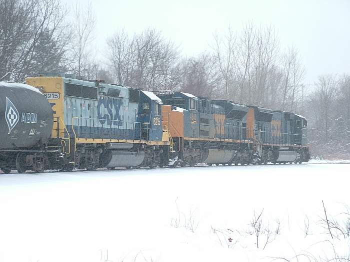 Photo of EMD's in the Snow
