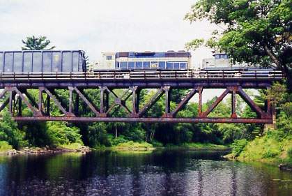 Photo of Bangor & Aroostook Railroad, Brownville Junction, Maine.
