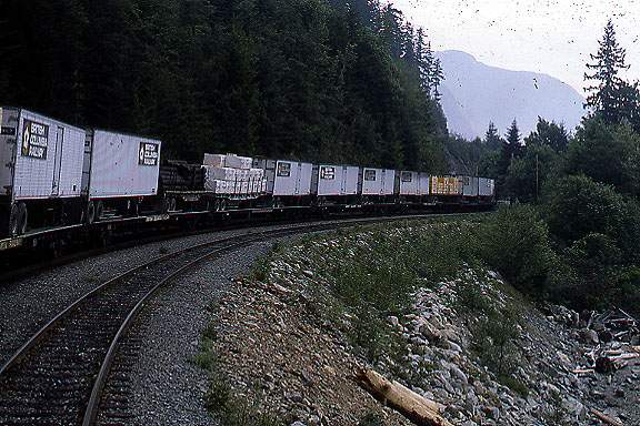 Photo of British Columbia Railway  Piggyback Train