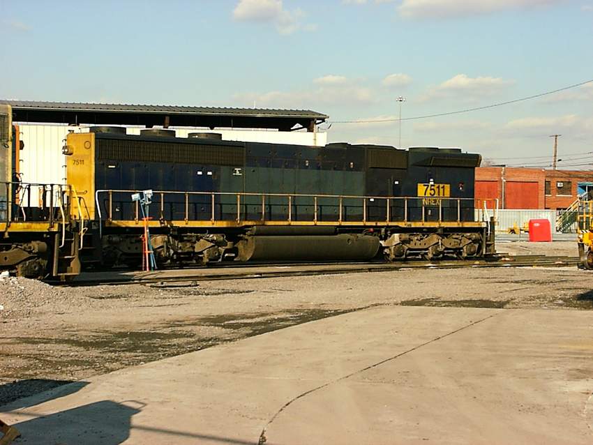 Photo of NREX 7511 SD45-2B Unit at Cumberland, MD