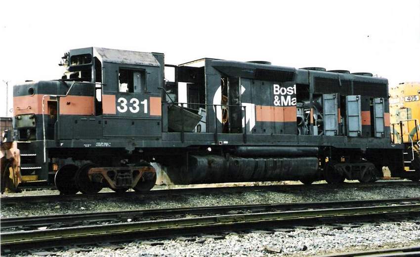 Photo of B&M #331 stored at Waterville