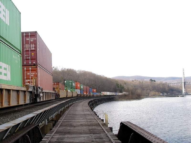 Photo of Long Freight In New York State's Hudson Valley