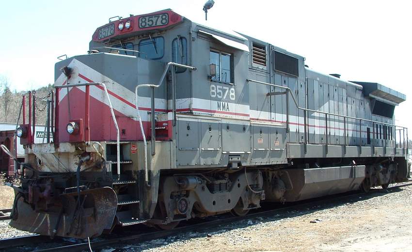 Photo of MMA 8578 Idling in the Newport Vermont Yard