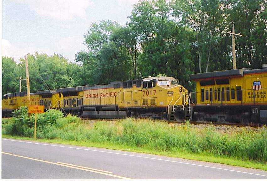 Photo of UP 7017 in Mt. Tom coal train, Northampton, MA
