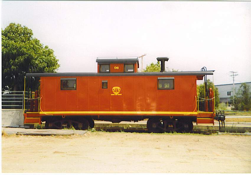 Photo of Old B&M Caboose 41 in Hyannis. MA