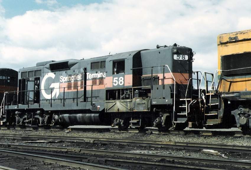 Photo of ST GP-9 #58 in the Waterville deadlines