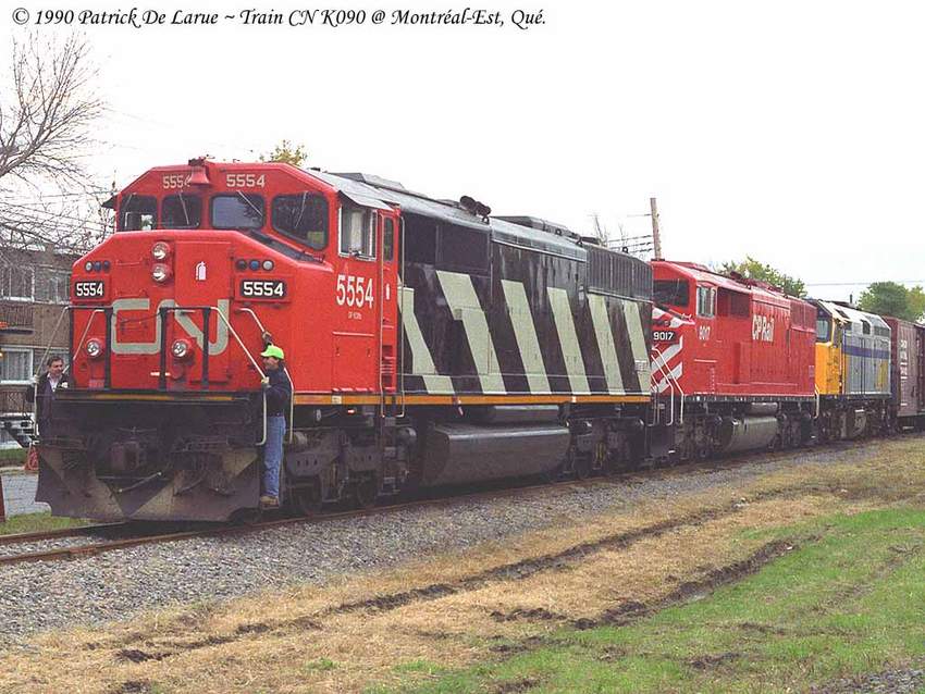 Photo of CN train K090 in Montréal