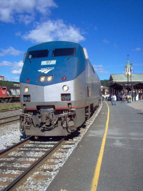 Photo of Amtrak arrives