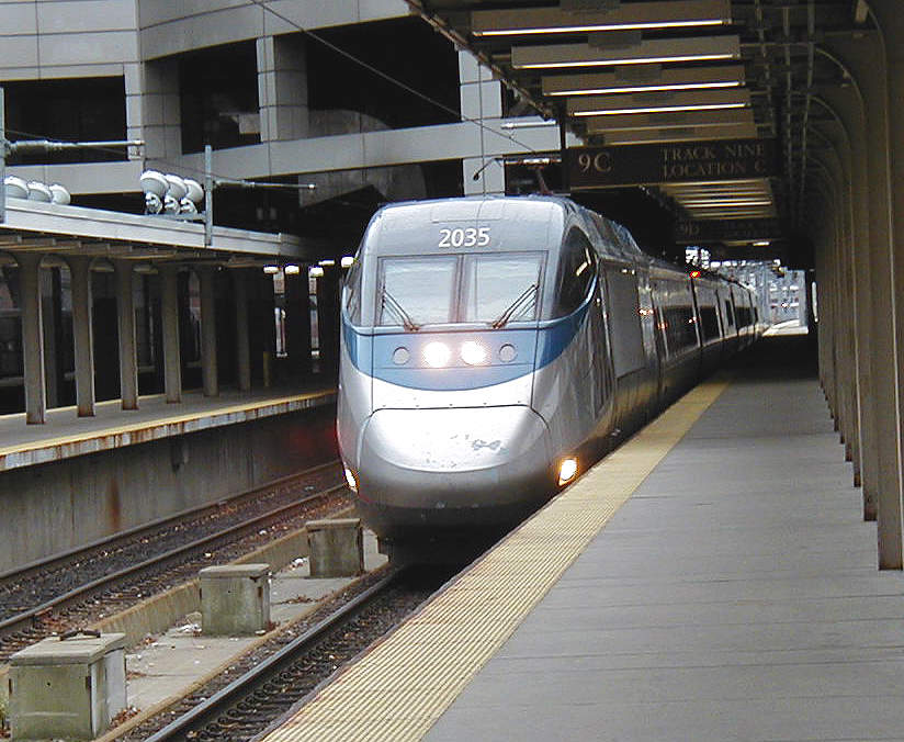 Photo of Acela 2035 awaiting departure in South Station