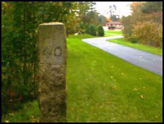 Photo of Worcester & Nashua RR Stone Marker, Nashua NH
