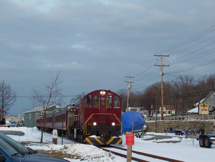 Photo of Laconia NH Santa Fund Train Lakeport Sq