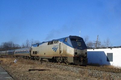 Photo of Amtrak Downeaster Train # 682 leaving Dover, NH