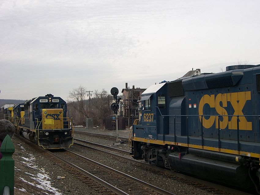 Photo of CSX Freights at Palmer, Mass.