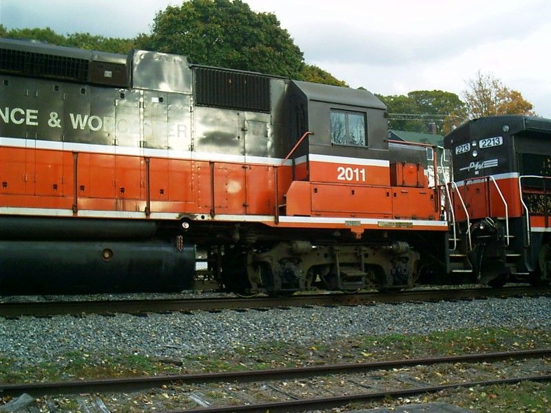Photo of Providence & Worcester  #2011 and #2213 in Putnam, Connecticut.