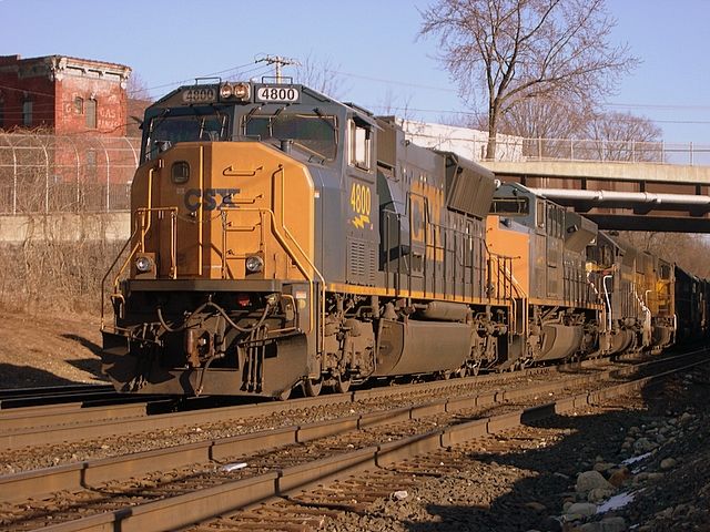 Photo of CSX on a cold -18 degree with wind chill February day at Palmer, Mass.
