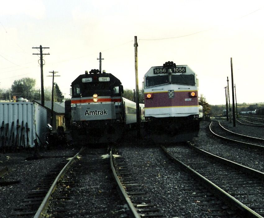 Photo of Amtrak visits East Fitchburg in 1996